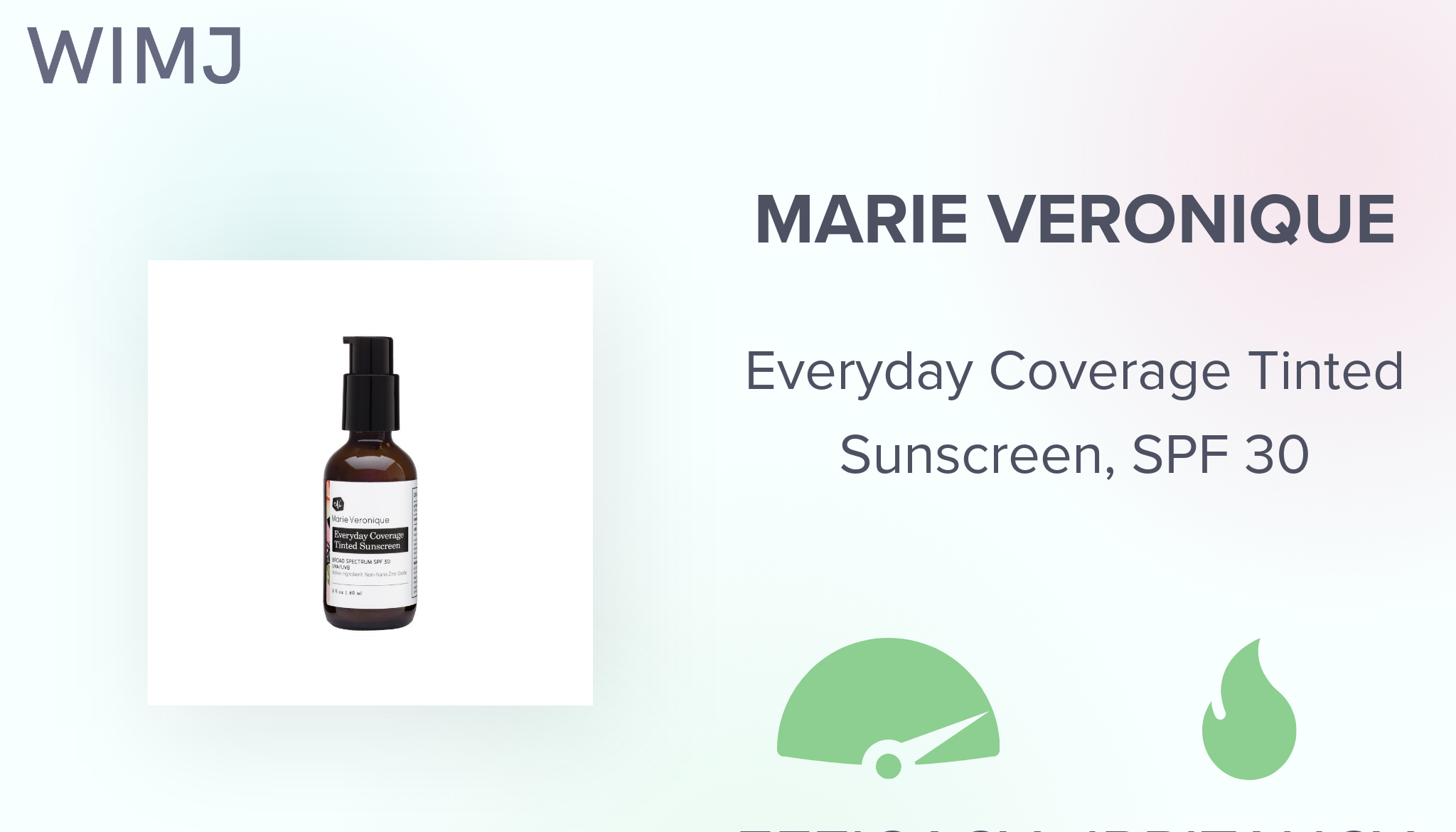 Review: marie veronique - Everyday Coverage Tinted Sunscreen, SPF 